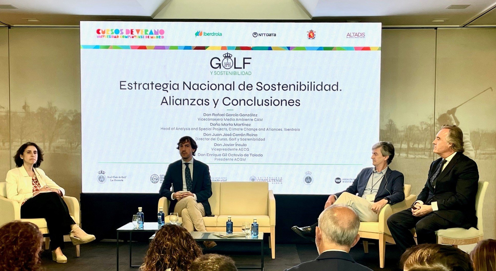 Clausura del I Curso de Verano Complutense de San Lorenzo de El Escorial, «Golf y Sostenibilidad»