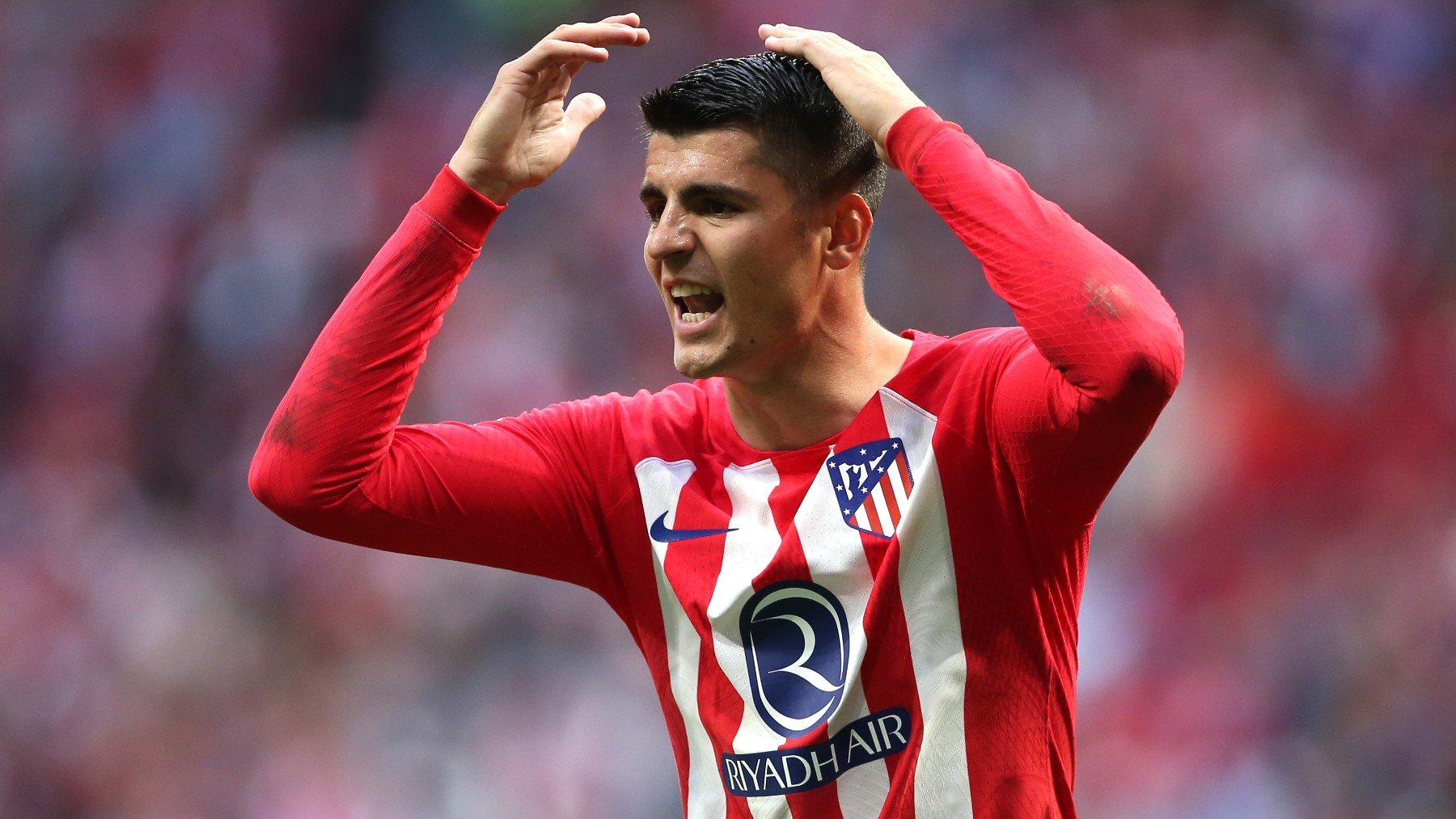 Morata en el Atlético de Madrid esta temporada. (Getty)