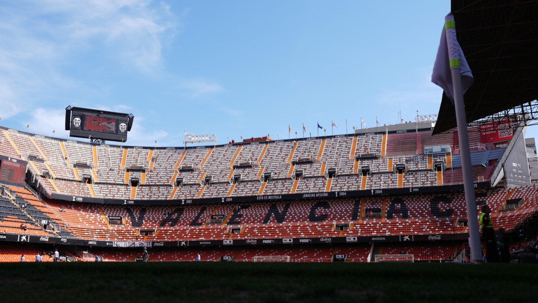 El estadio de Mestalla de Valencia. (Getty)