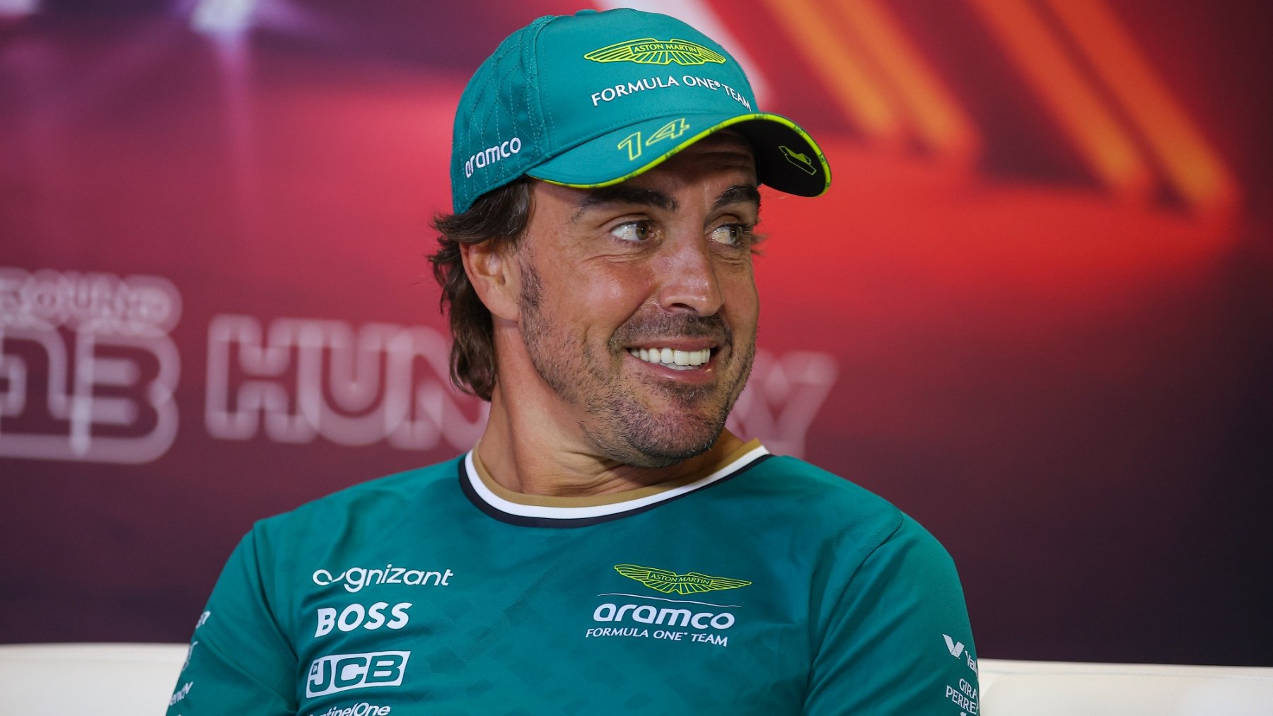 Fernando Alonso en la rueda de prensa del GP de Hungría. (Europa Press)