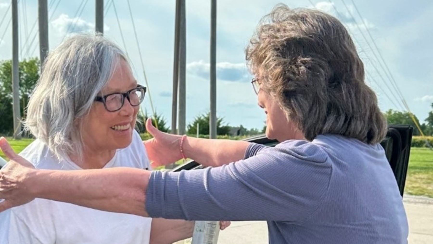 Sandra Hemme a su salida de prisión. (Foto: EP)
