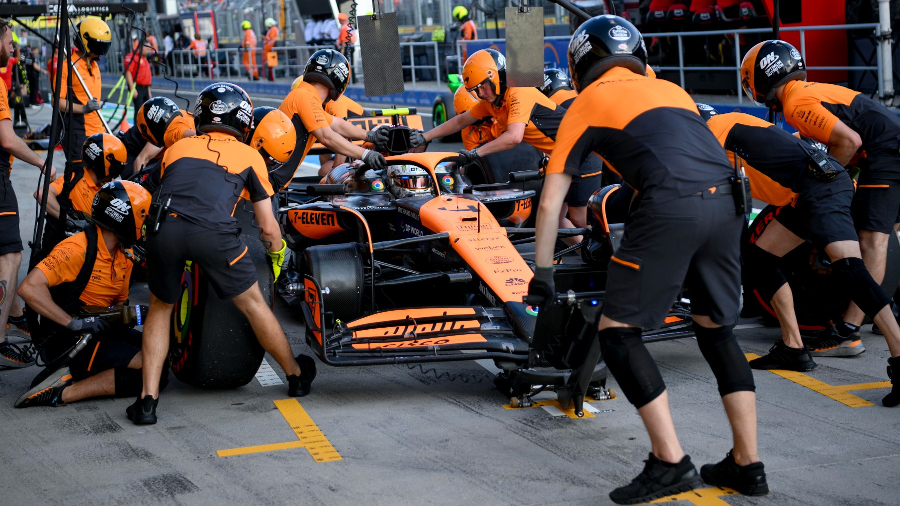 Lando Norris durante el GP de Hungría de F1. (Getty)