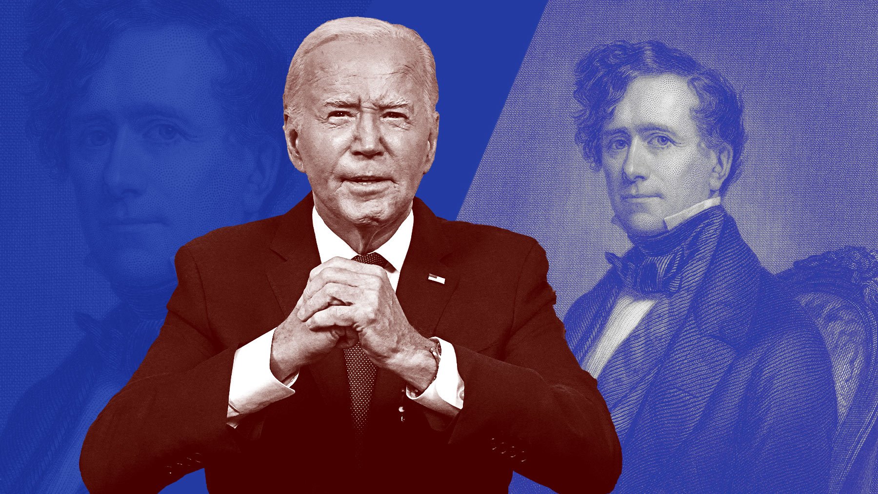 Joe Biden y Franklin Pierce.