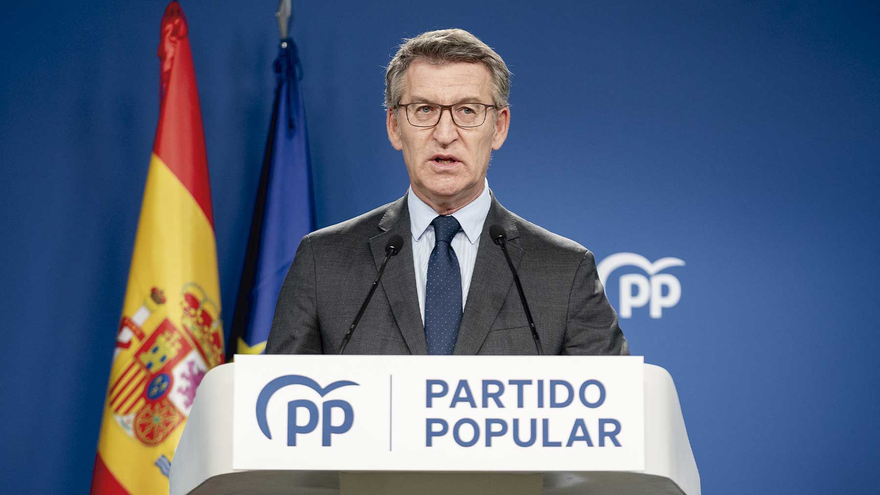 Alberto Núñez Feijóo, presidente del PP. (Foto: EP)
