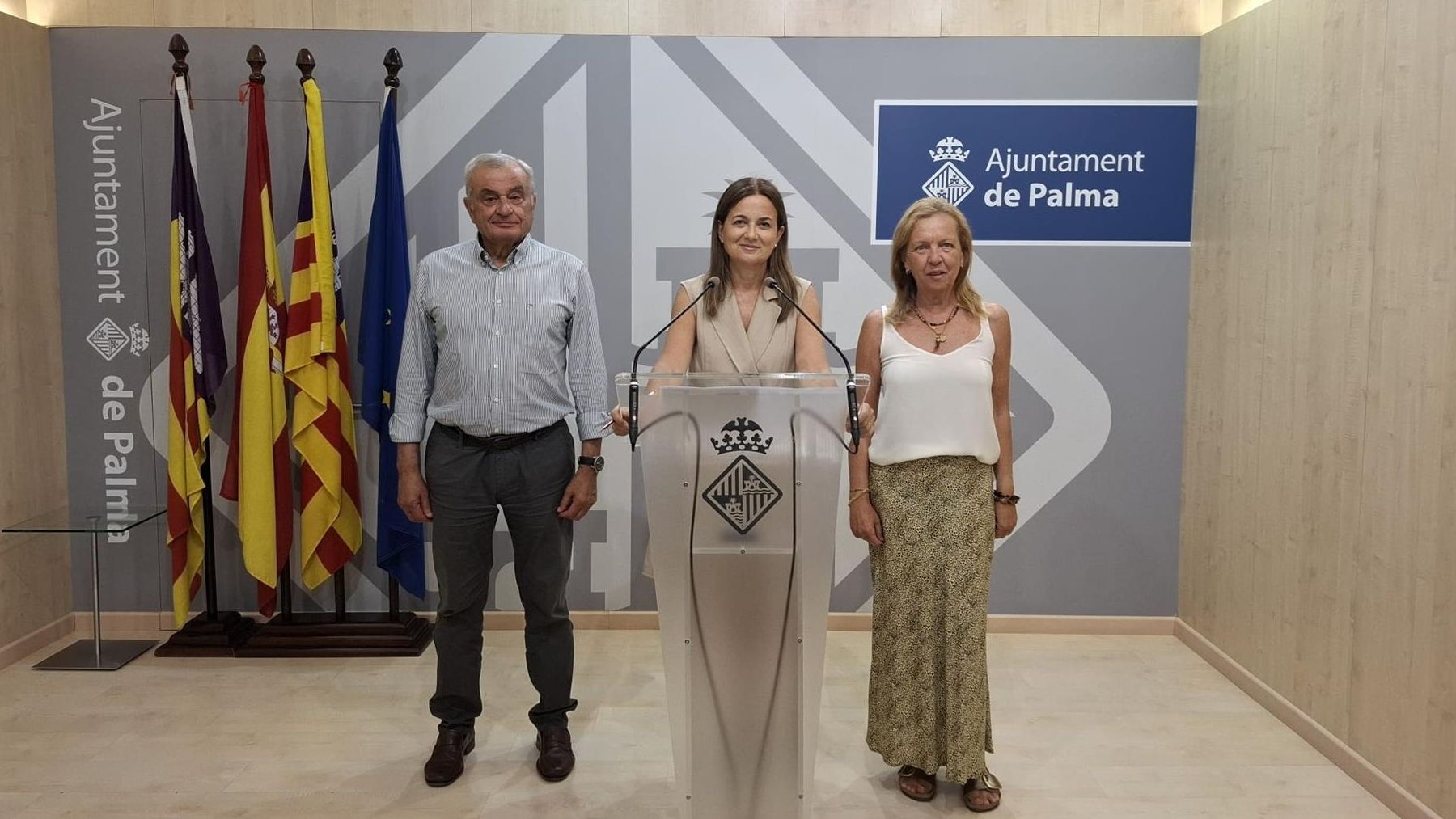 El grupo municipal de Vox en el Ayuntamiento de Palma.