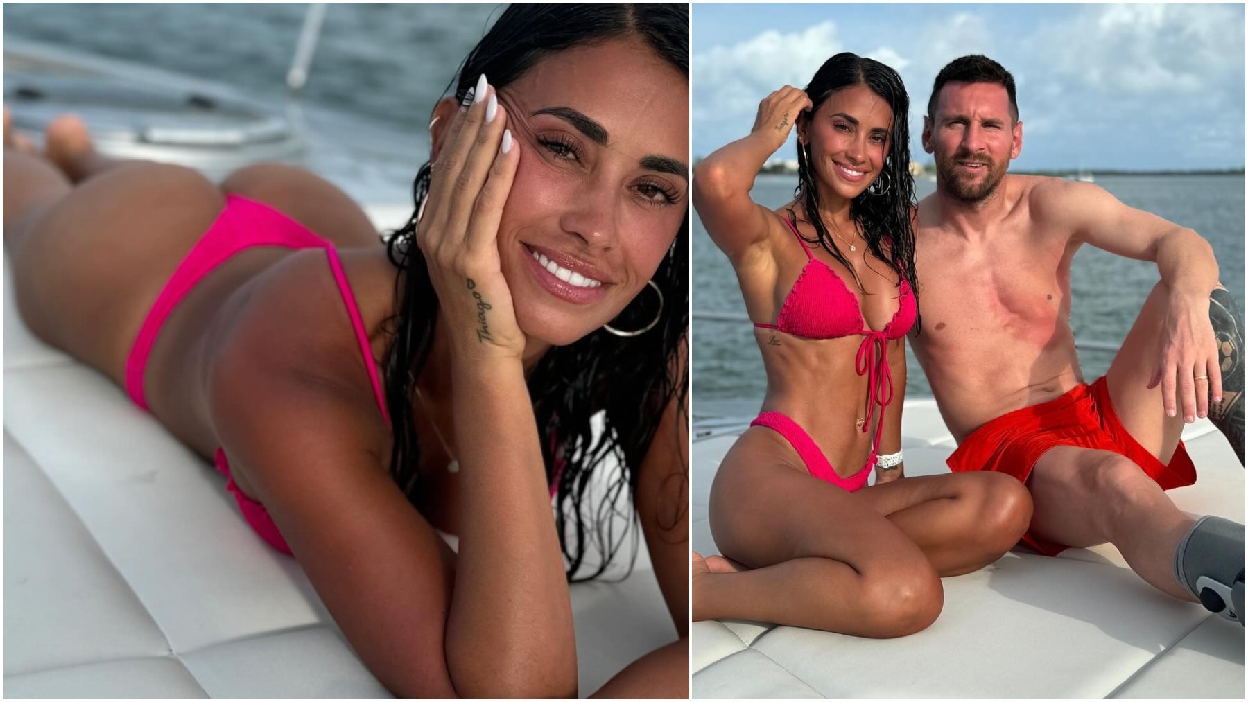 Antonela Roccuzzo y Messi.