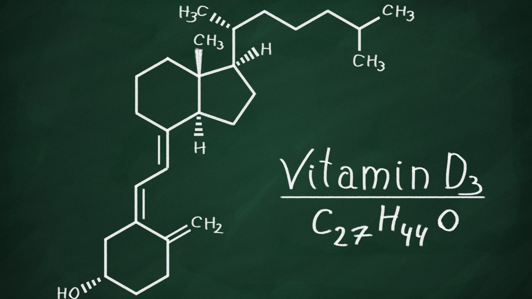 Estructura química de la vitamina D.