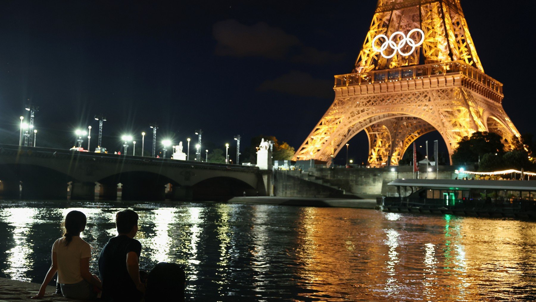 La Torre Eiffel, lista para los Juegos Olímpicos. (Getty)