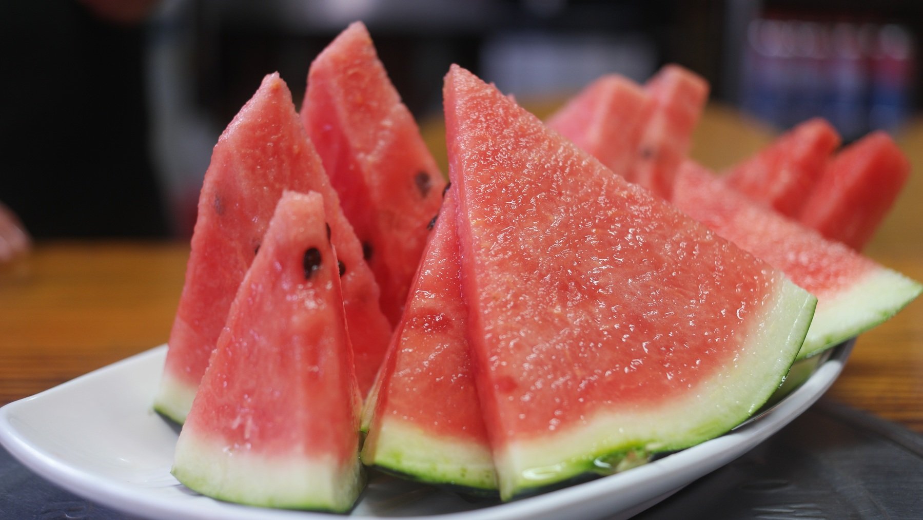 Plato de sandía, una fruta esencial en verano.