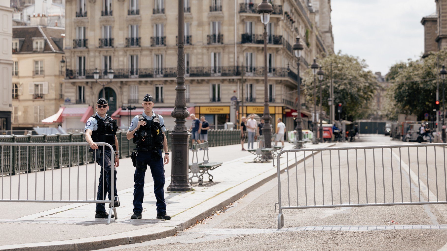 Imagen de la policía francesa en los Juegos Olímpicos de París. (Europa Press)