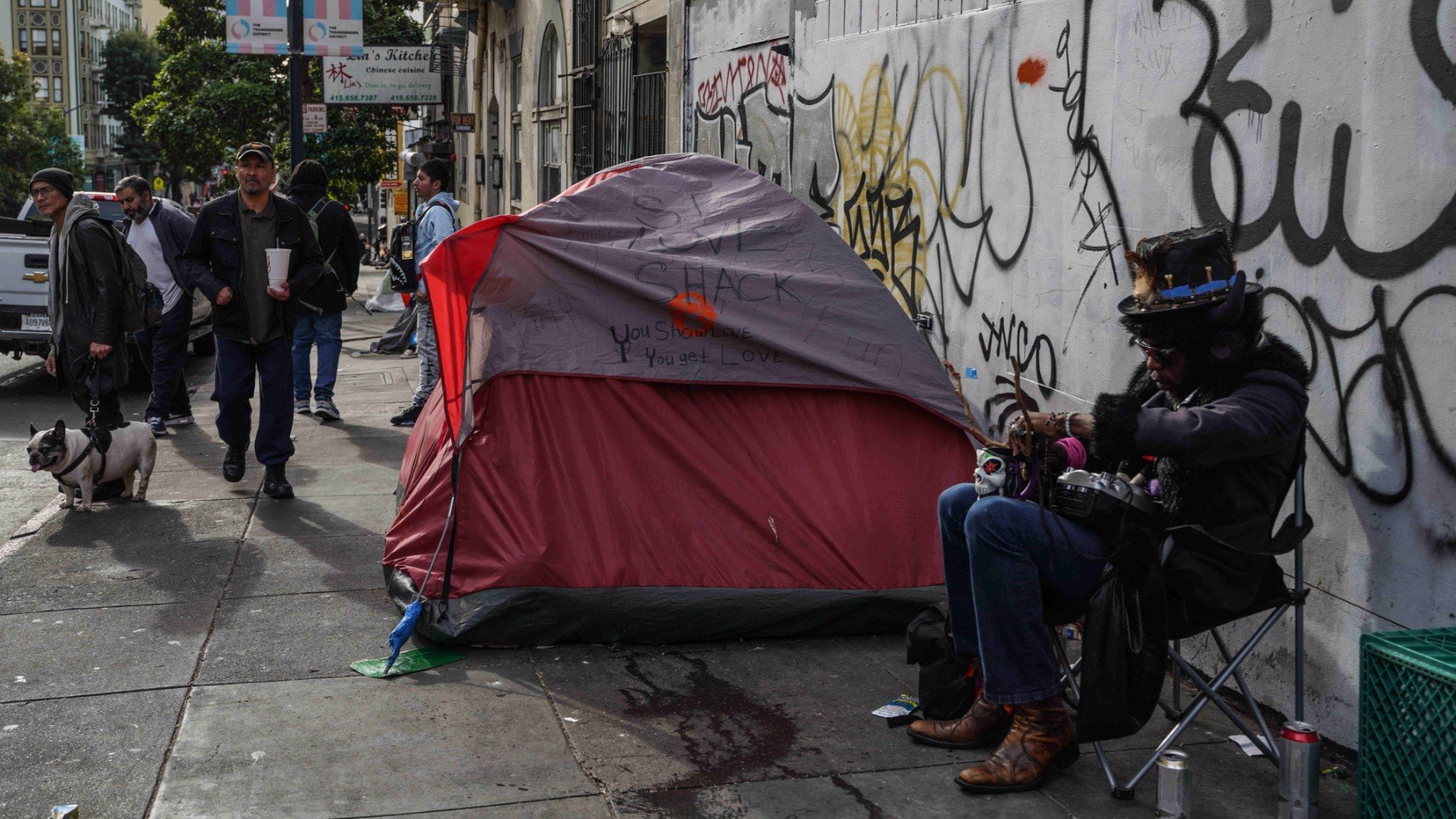 Tienda de campaña en una calle de San Francisco, California. (Foto: EP)