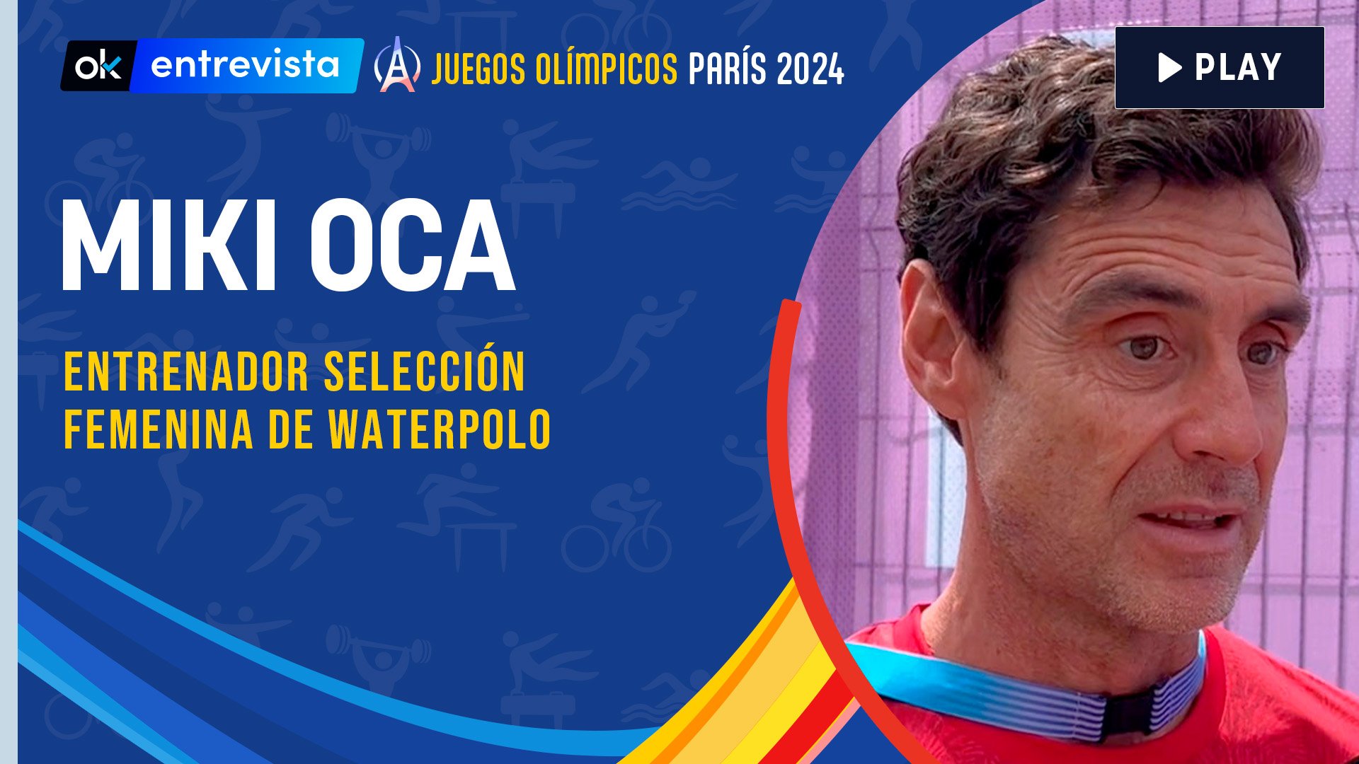 Miki Oca, entrenador de la selección española femenina de waterpolo.