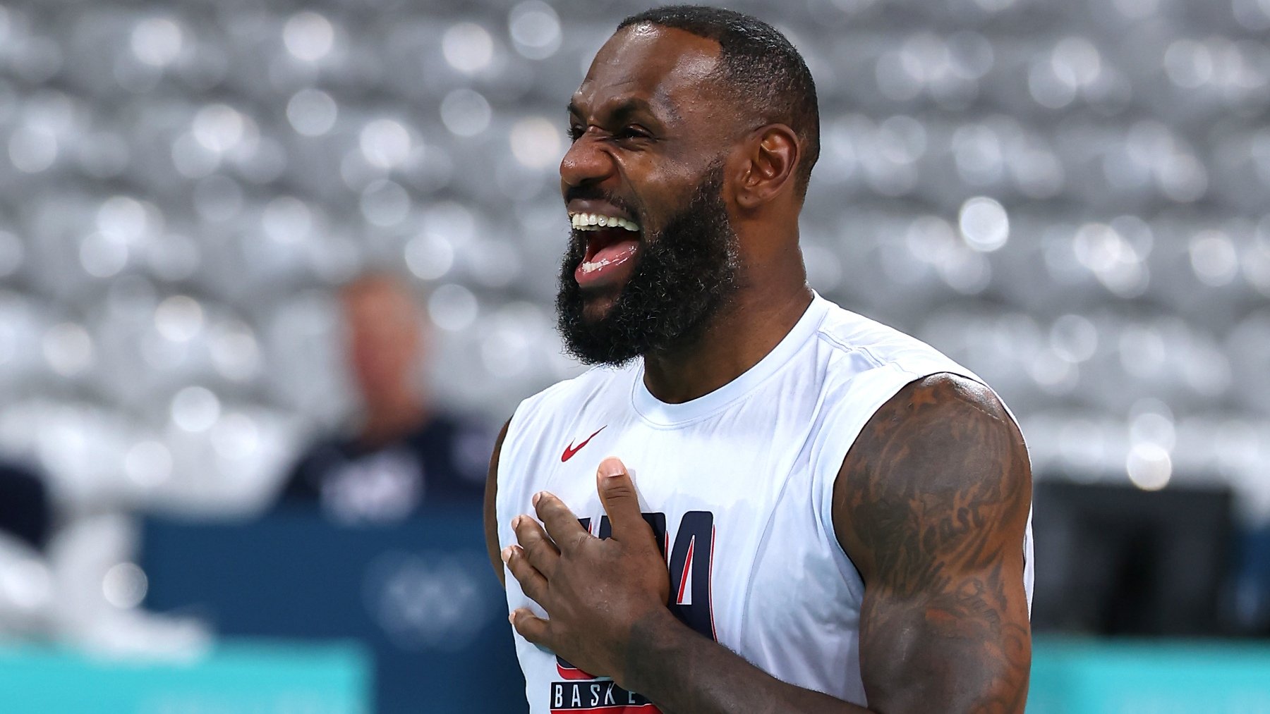 LeBron James, abanderado de Estados Unidos en los Juegos Olímpicos de París 2024. (Getty)