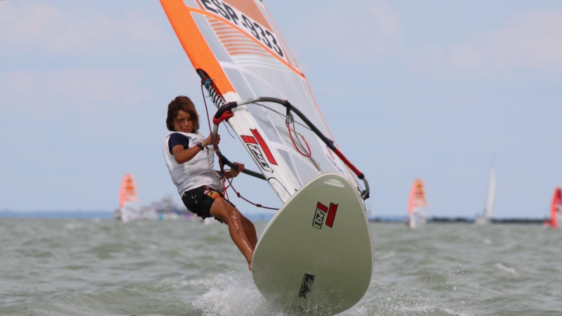 Joshua Castro, durante la regata.