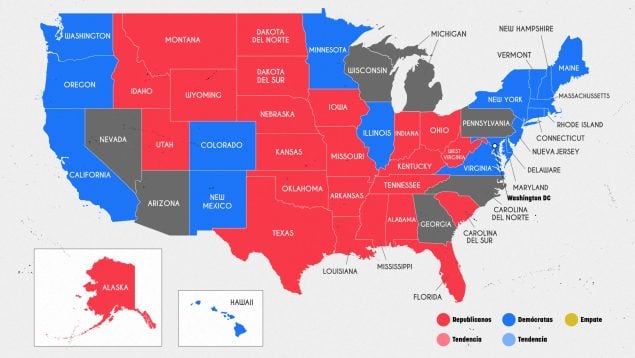 estados elecciones EEUU
