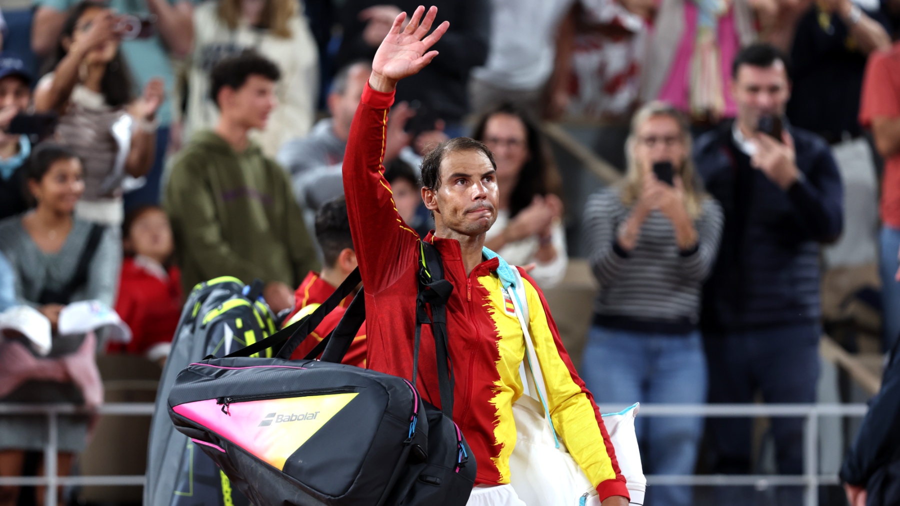 Rafa Nadal en la Philippe Chatrier. (EFE)