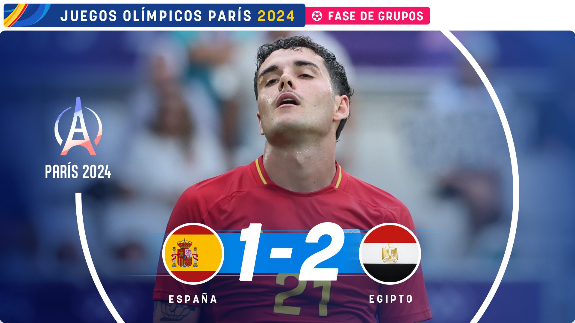España perdió ante Egipto.