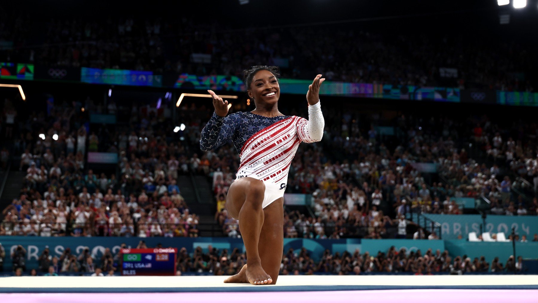 Simone Biles vuelve a ser campeona olímpica. (Getty)