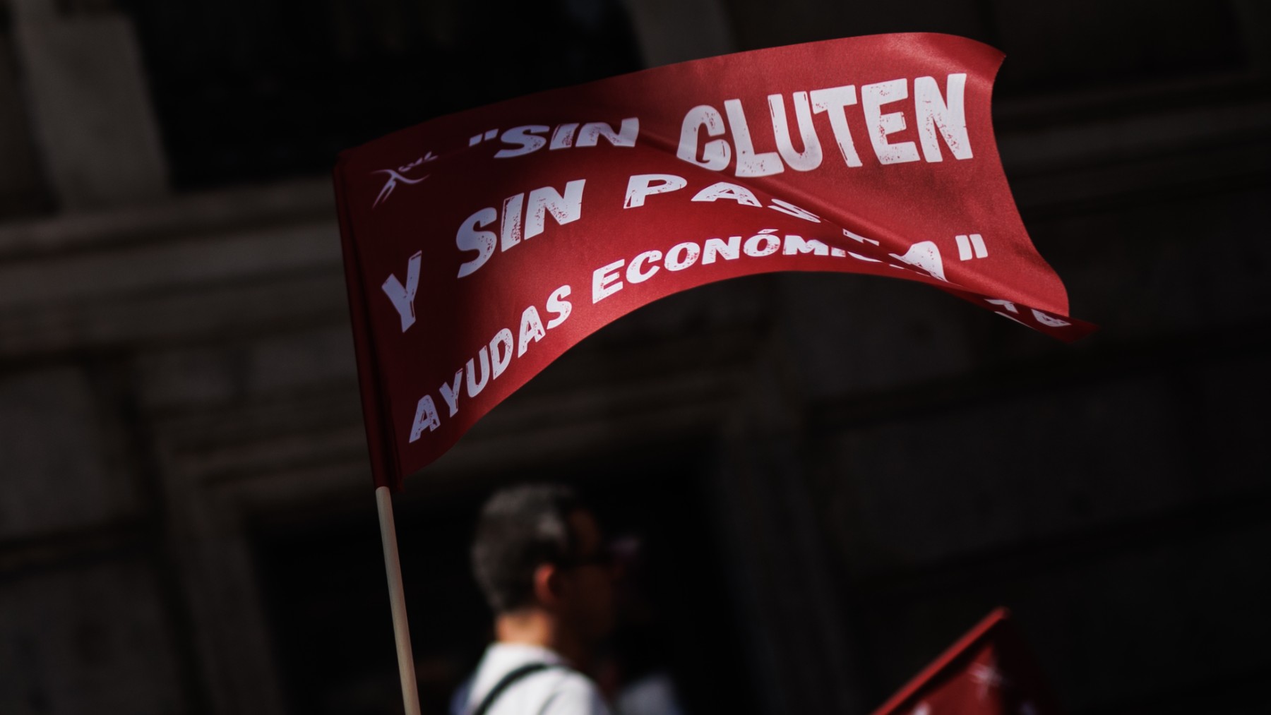 Una manifestación de pacientes celiacos en el Ministerio de Sanidad.