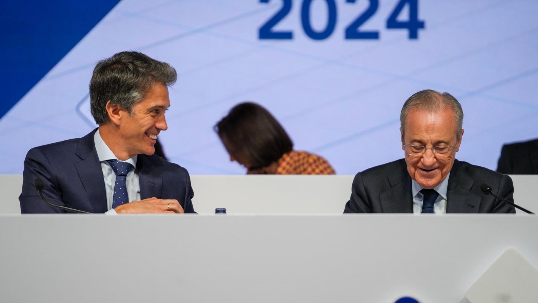 Juan Santamaría, CEO de ACS, y Florentino Pérez, presidente de ACS. @ACS