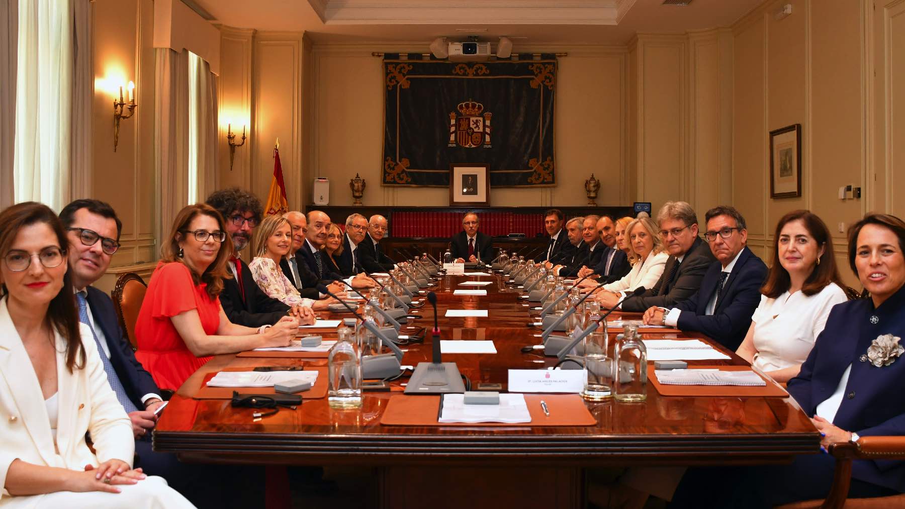 Los vocales del CGPJ en el Pleno del órgano de Gobierno de los jueces.