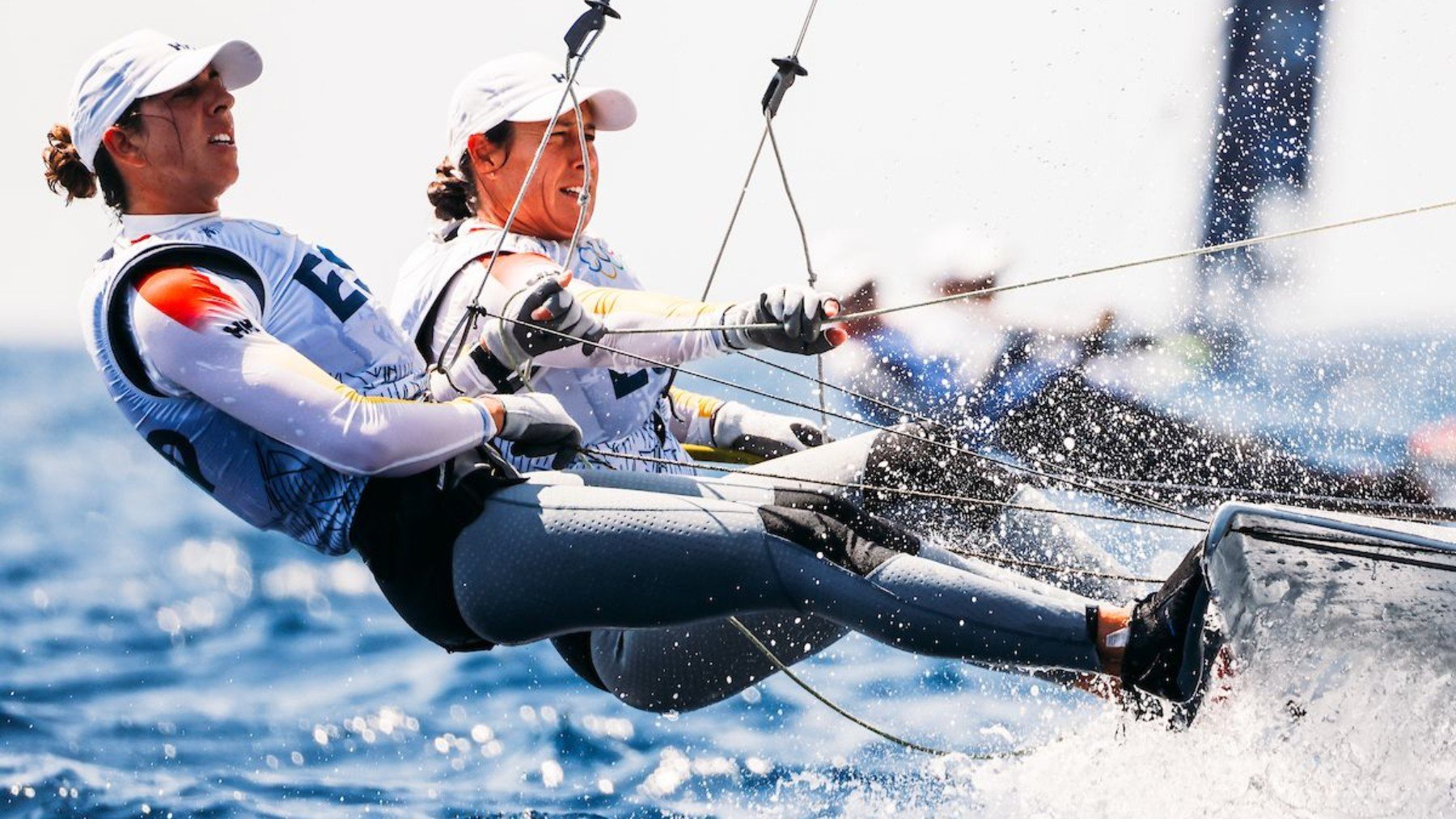 Paula Barceló y Támara Echegoyen, en la regata.