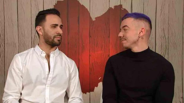 Pedro y Alejandro en 'First Dates'. (Mediaset)