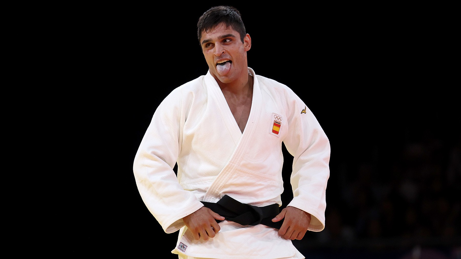 Tristani Mosakhlishvili, en un combate de Judo.