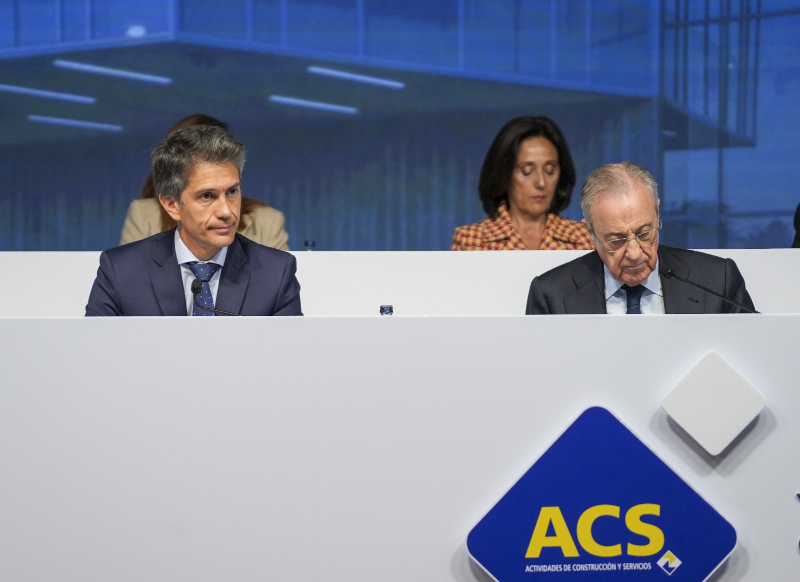 Juan Santamaría, CEO de ACS, y Florentino Pérez, presidente de ACS. @ACS