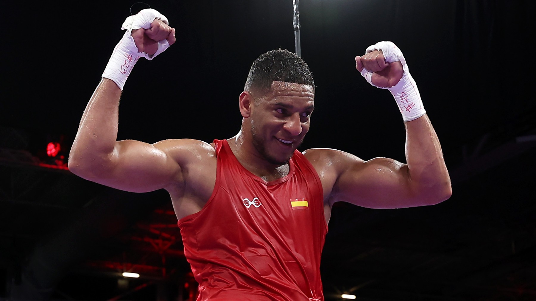 Emmanuel Reyes Pla celebra una victoria durante los Juegos Olímpicos. (Getty)