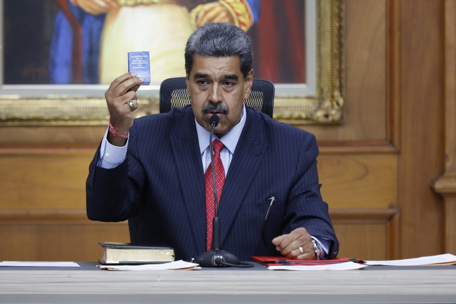 Nicolás Maduro, dictador de Venezuela, en Miraflores. (FOTO: E.P.)