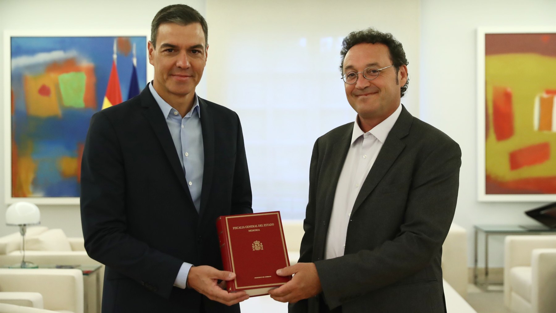 Pedro Sánchez con el fiscal general, Álvaro García Ortiz.