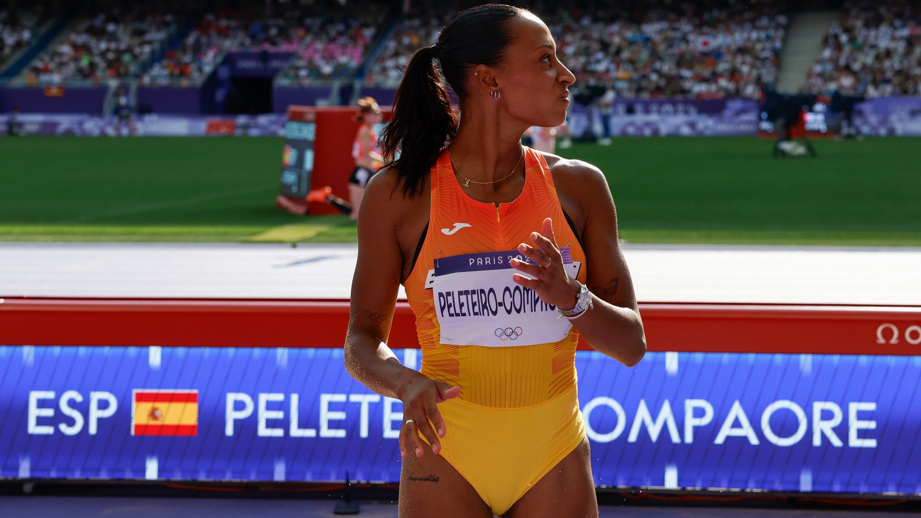 Ana Peleteiro en el Stade de France. (EFE)