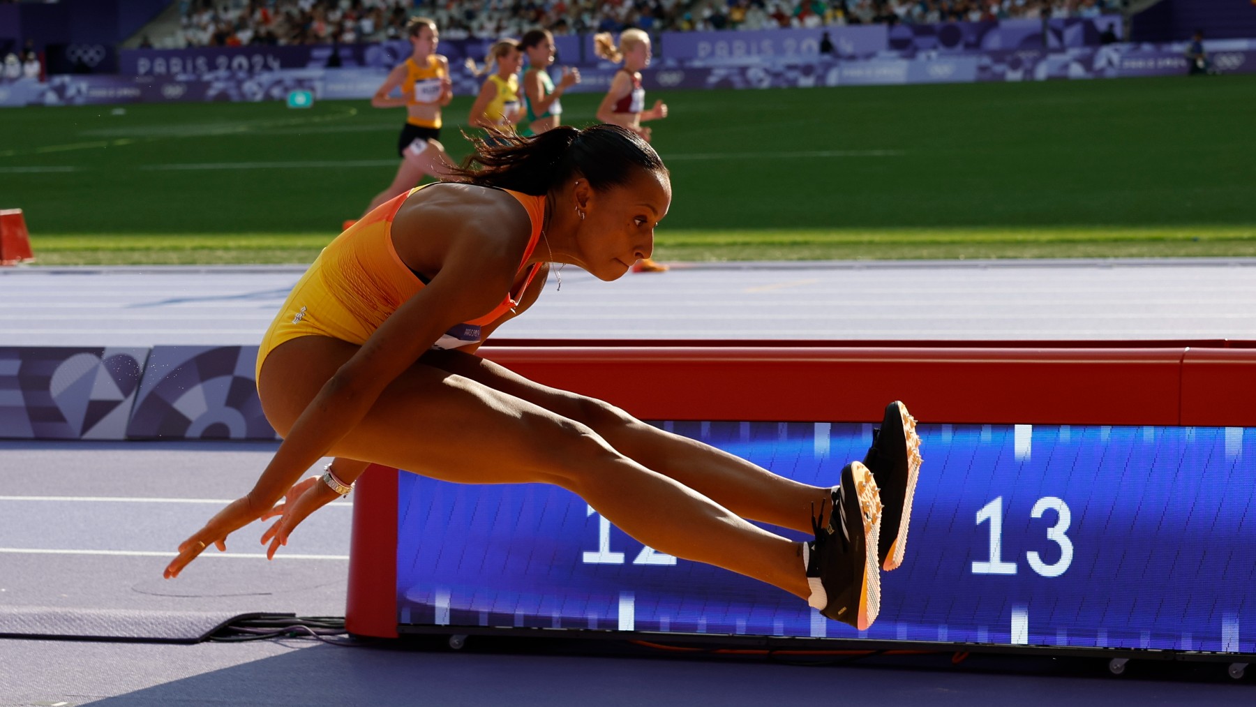 Ana Peleteiro en su debut en los Juegos Olímpicos de París. (EFE)