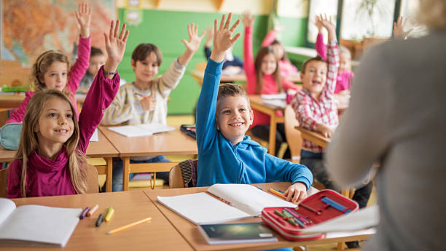 Niños en clase.