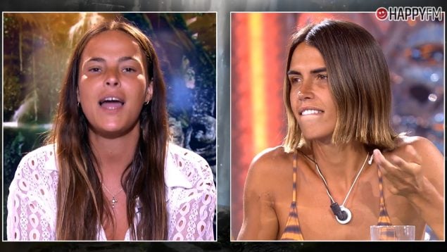 Marta Peñate y Sofía Suescun en el debate final de Supervivientes All Stars. (Mediaset)