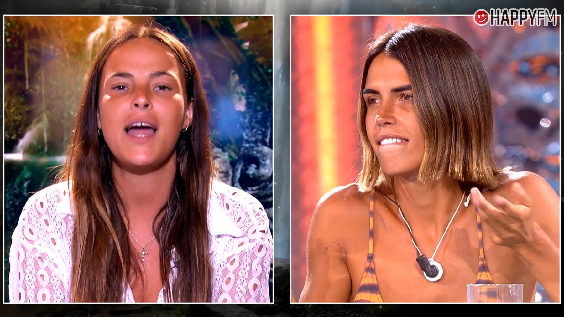 Marta Peñate y Sofía Suescun en el debate final de Supervivientes All Stars. (Mediaset)