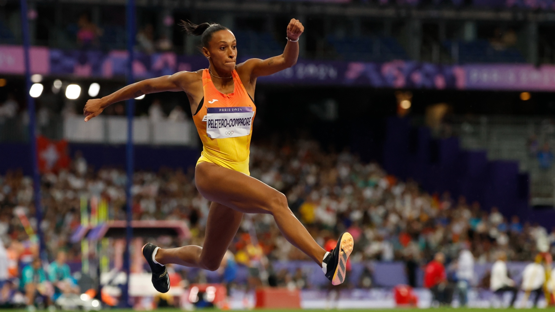 Ana Peleteiro en plena final olímpica. (EFE)