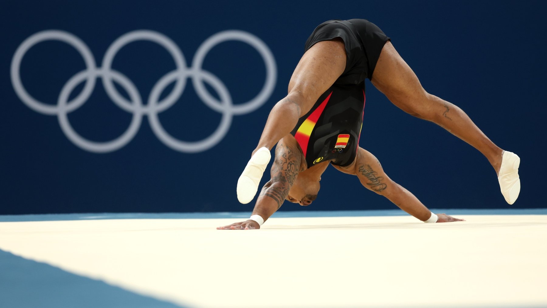 Ray Zapata en la final olímpica de París. (Getty)