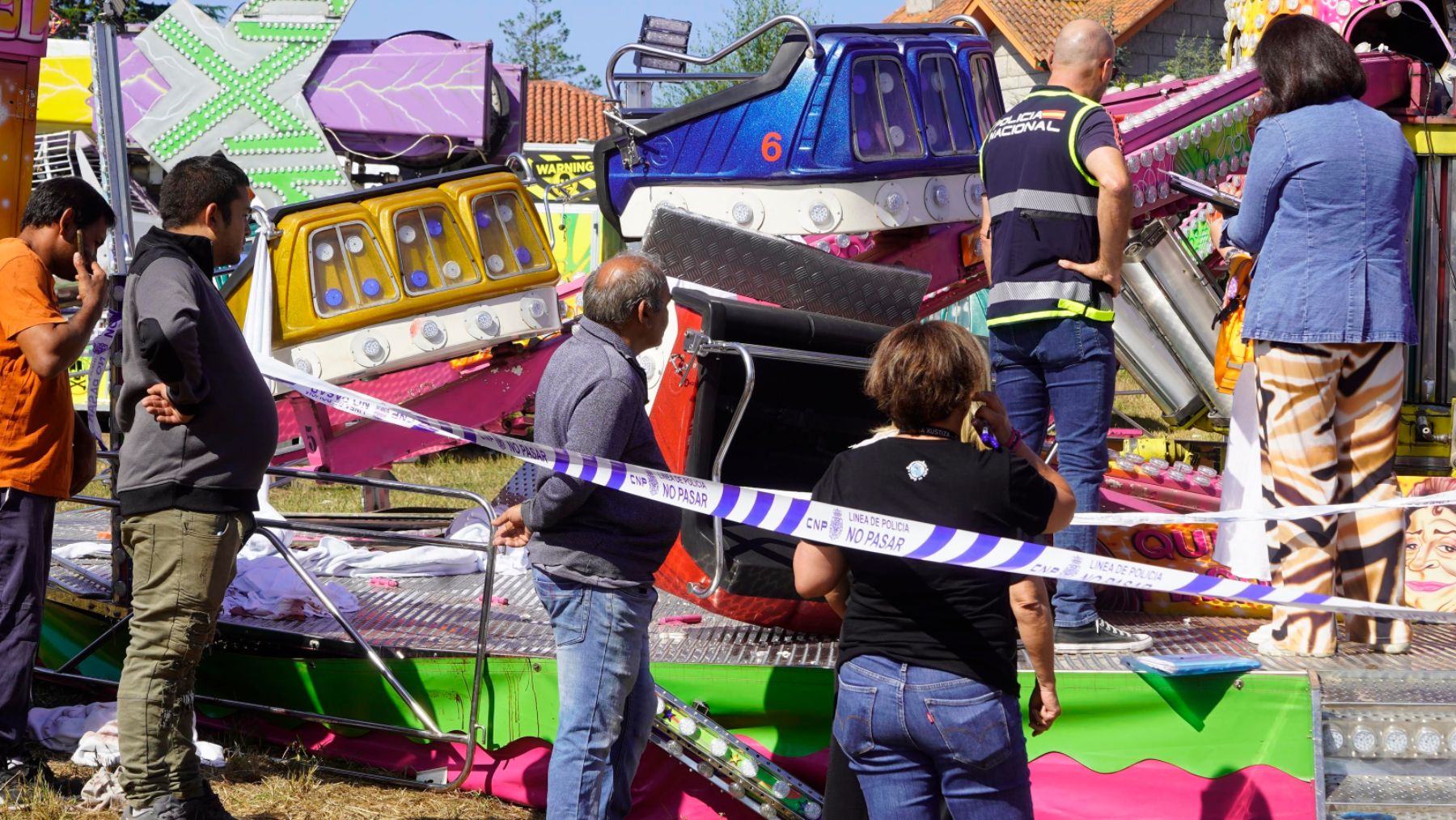 Imagen del recinto ferial tras el trágico accidente. (Foto: Ep)