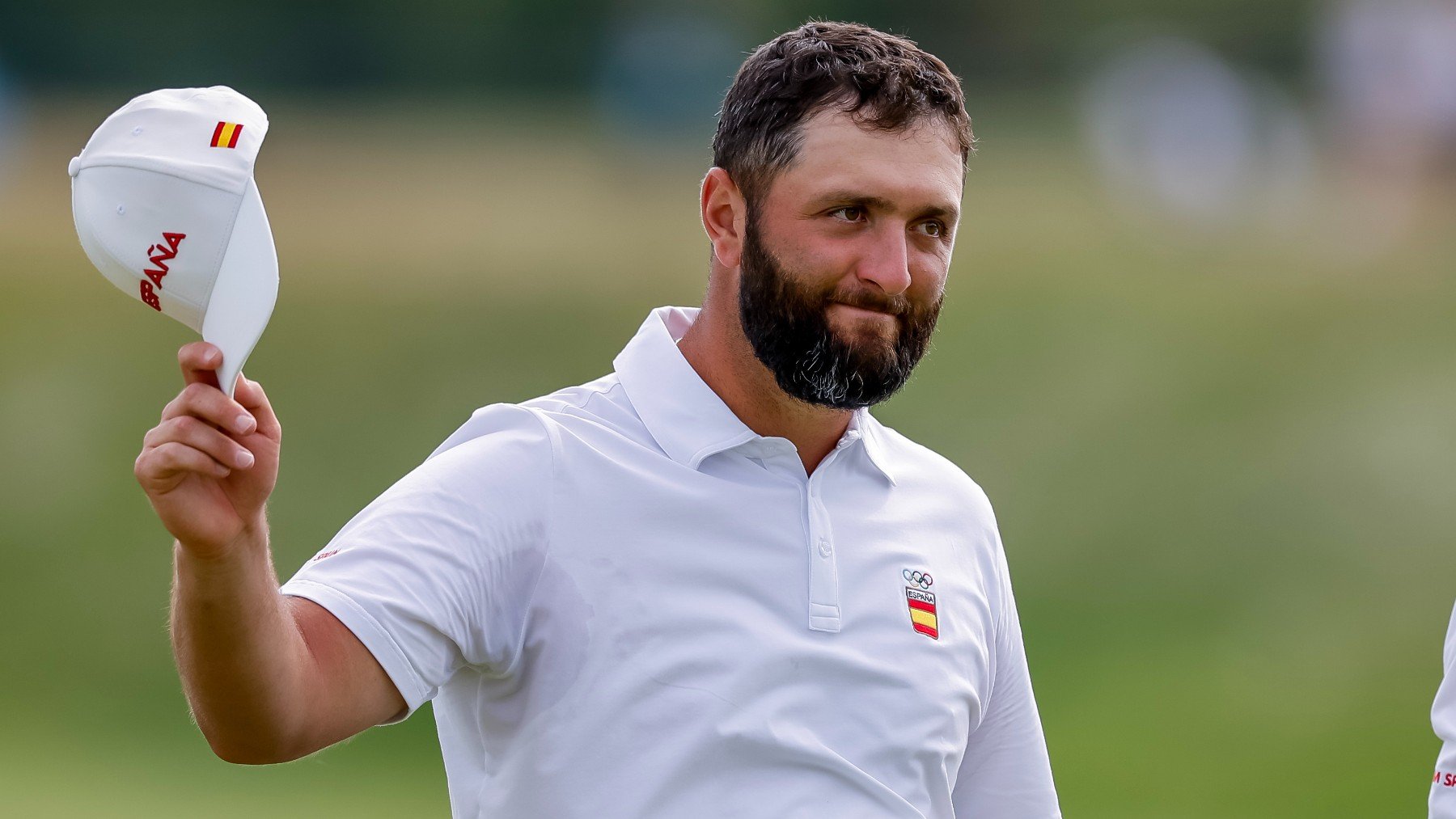 Jon Rahm durante una vuelta en los Juegos Olímpicos. (EFE)