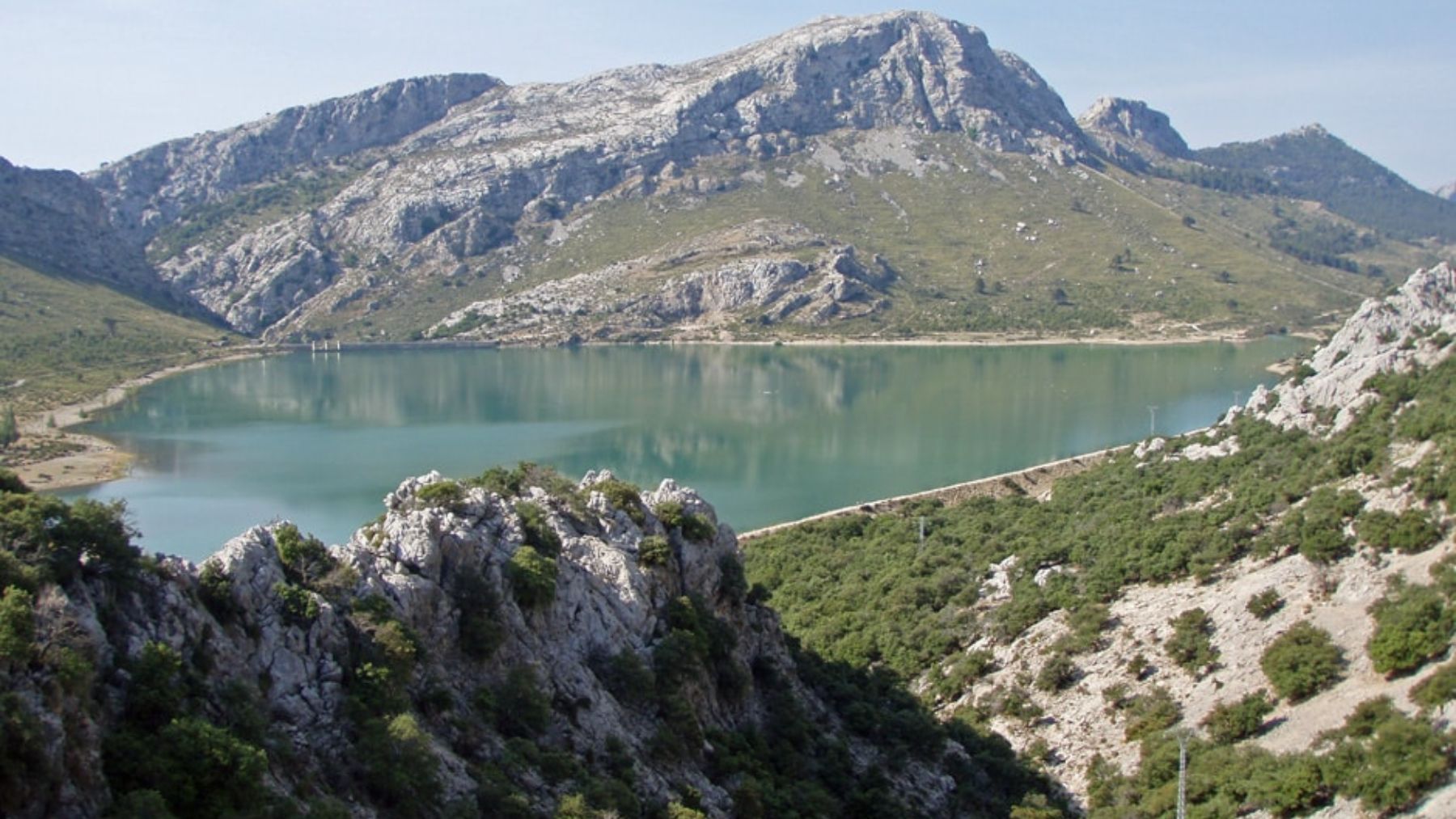 El embalse de Cúber (Mallorca).