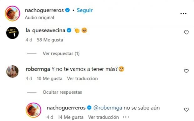 Nacho Guerreros anuncia que todavía no se sabe si habrá más temporadas de La que se avecina (Instagram).