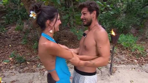 Tania Medina y Alejandro Nieto en 'Supervivientes All Stars'. (Mediaset)