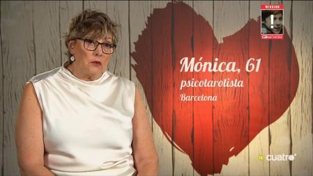 Mónica en 'First Dates'. (Mediaset)