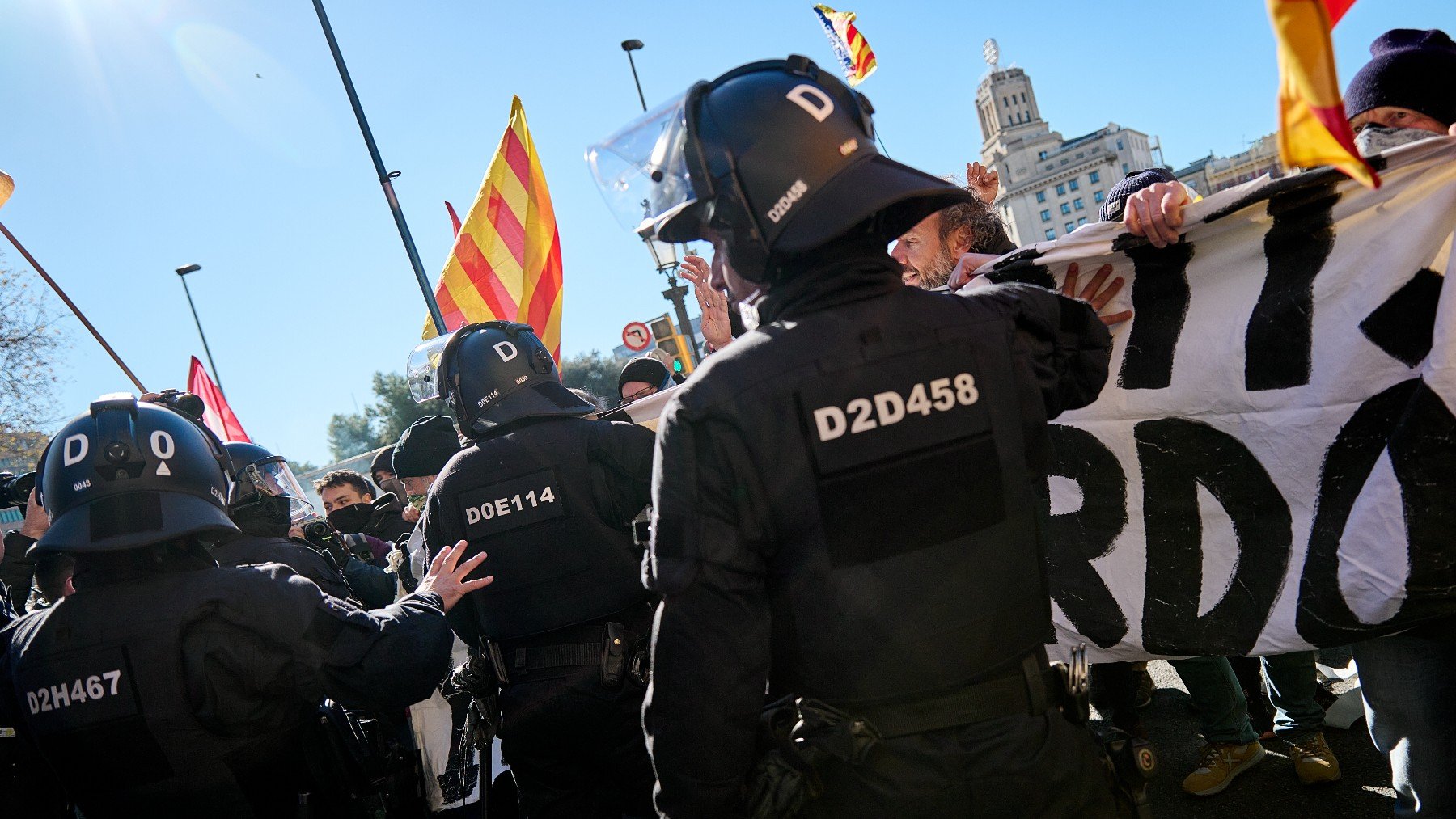 Una concentración de los CDR en Barcelona. (Foto: EP)