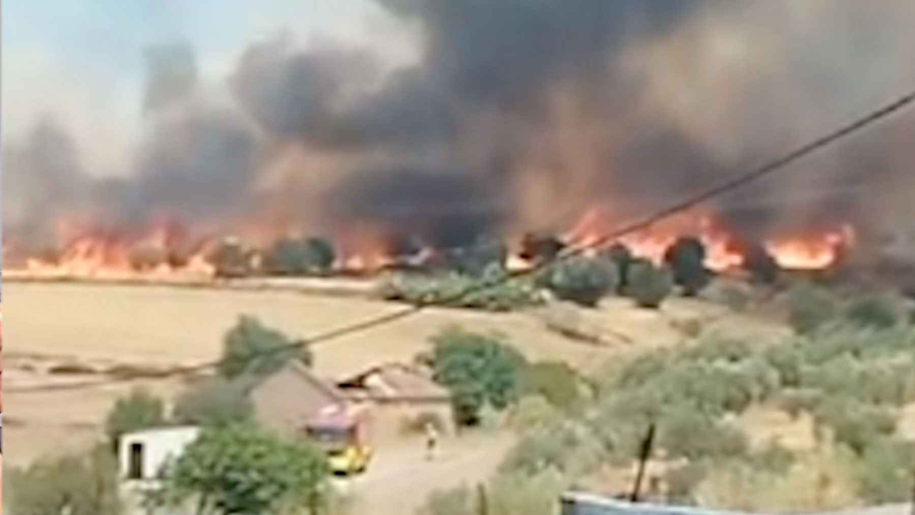 Incendio en La Estrella.