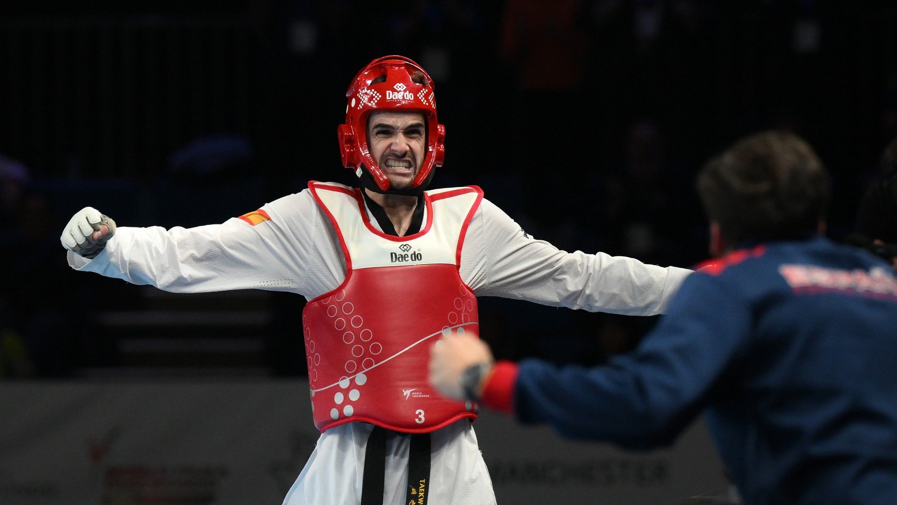 Javier Pérez, en un combate. (Getty)