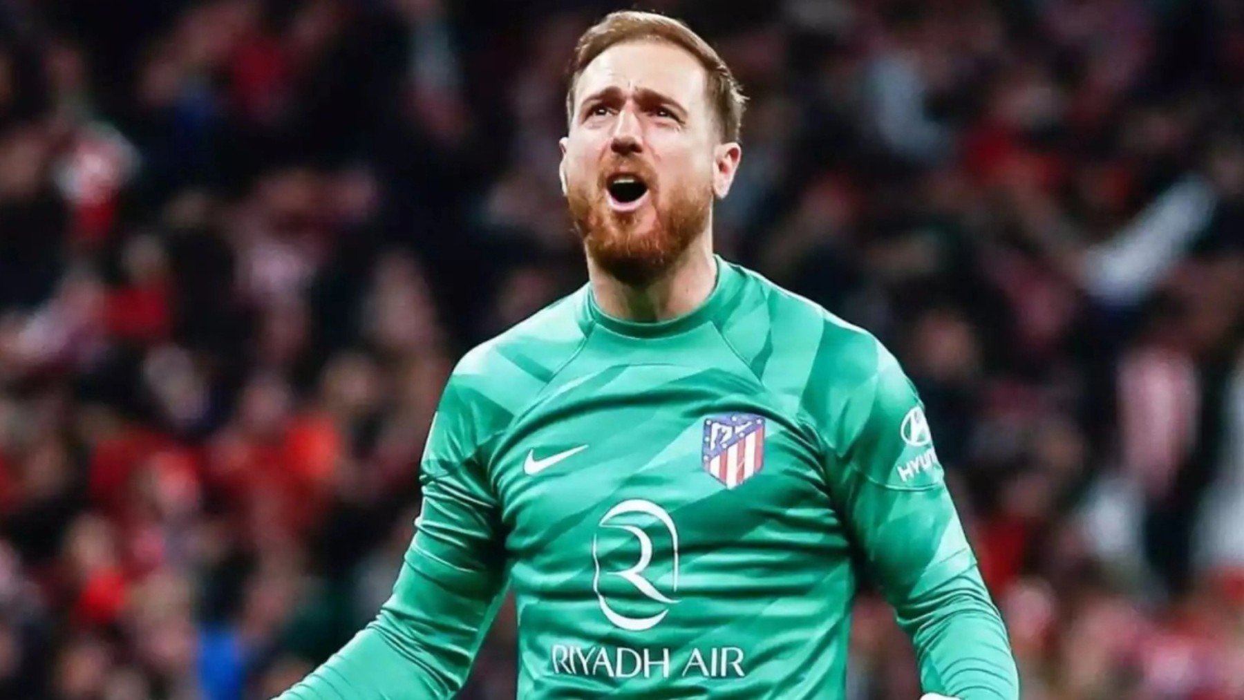 Oblak, durante un partido.