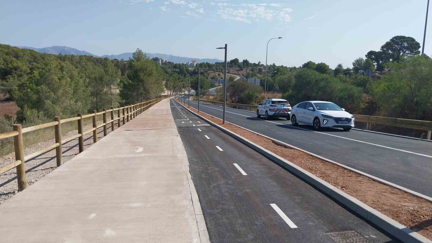 Imagen del desdoblamiento del Camí dels Reis de Palma.